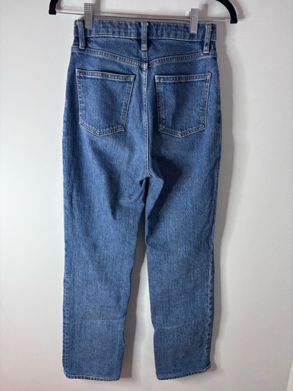 Denim Forum Straight-Leg Jeans in Medium Blue - Picture 5 of 5